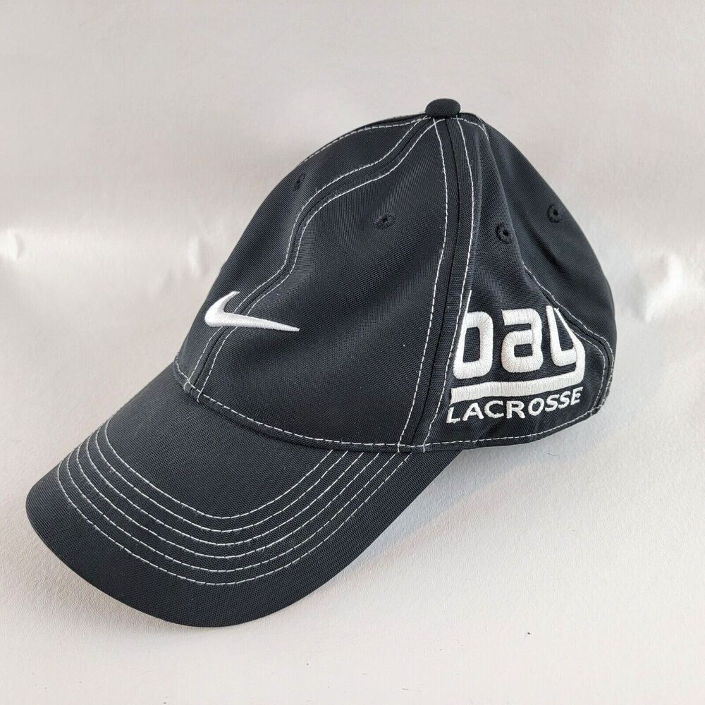 Nike Golf Hat Mens Adjustable Bay Lacrosse Golf Hook Loop Swoosh Athleisure